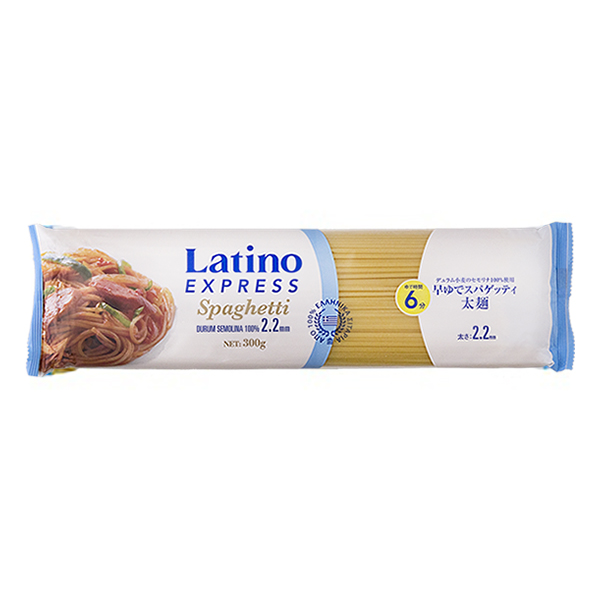 ラティーノ　エクスプレス　早ゆで太麺スパゲッティ 300g