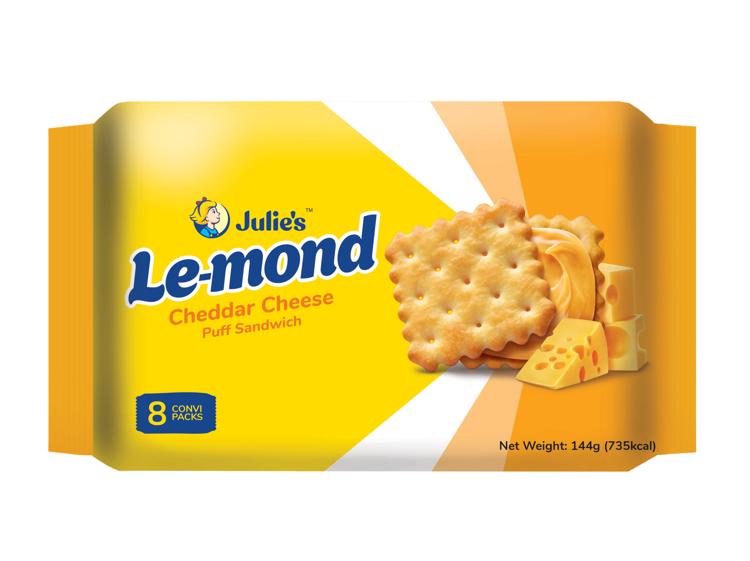 ジュリーズ ル・モンドチェダーチーズクリームサンド[個包装8袋入り]